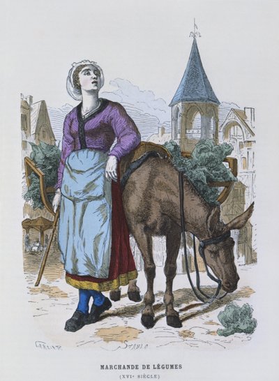 Vegetable Seller in the Sixteenth Century, from 